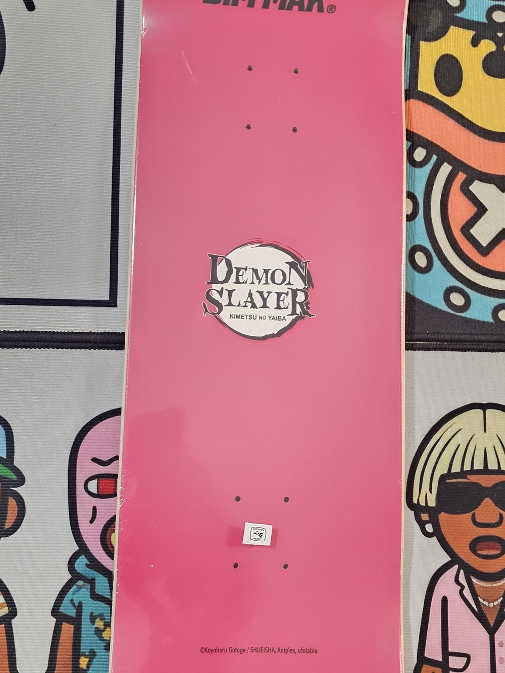 Demon Slayer Pink Skateboard Deck